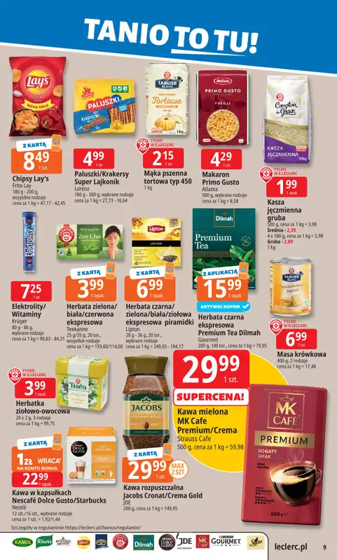 Leclerc - gazetka promocyjna Oferta E.Leclerc | Tanio to tu! od wtorku 04.11 do poniedziałku 10.11 - strona 9
