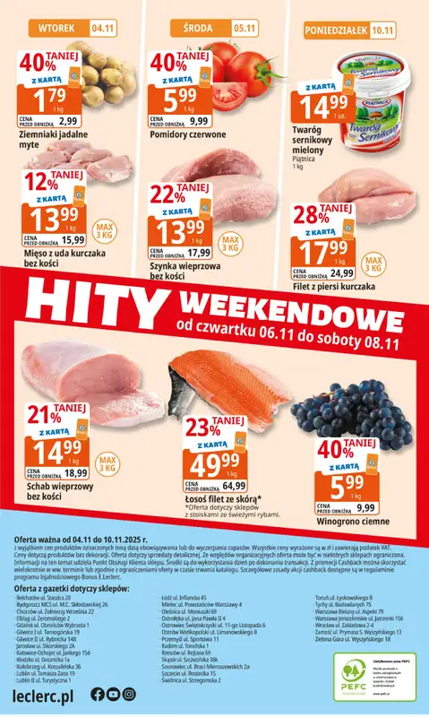 Leclerc - gazetka promocyjna Oferta E.Leclerc | Tanio to tu! od wtorku 04.11 do poniedziałku 10.11 - strona 16