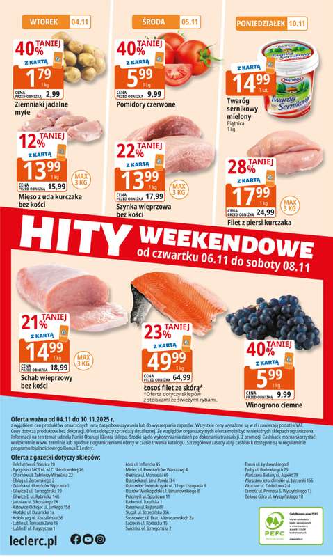 Leclerc - gazetka promocyjna Oferta E.Leclerc od wtorku 04.11 do poniedzia艂ku 10.11 - strona 16 Leclerc - gazetka promocyjna Oferta E.Leclerc od wtorku 04.11 do poniedzia艂ku 10.11 - strona 16