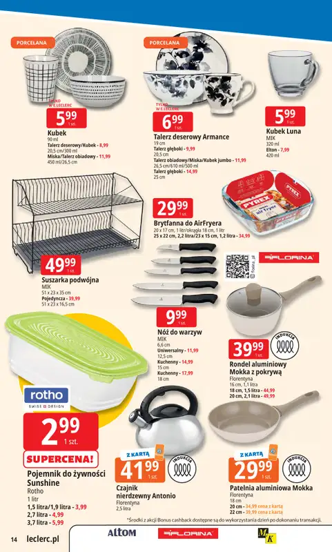 Leclerc - gazetka promocyjna Oferta E.Leclerc | Tanio to tu! od wtorku 04.11 do poniedziałku 10.11 - strona 14