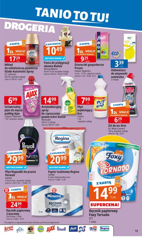 Leclerc - gazetka promocyjna Oferta E.Leclerc | Tanio to tu! od wtorku 04.11 do poniedzia艂ku 10.11 - strona 13 Leclerc - gazetka promocyjna Oferta E.Leclerc | Tanio to tu! od wtorku 04.11 do poniedzia艂ku 10.11 - strona 13
