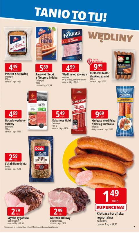 Leclerc - gazetka promocyjna Oferta E.Leclerc | Tanio to tu! od wtorku 04.11 do poniedzia艂ku 10.11 - strona 7 Leclerc - gazetka promocyjna Oferta E.Leclerc | Tanio to tu! od wtorku 04.11 do poniedzia艂ku 10.11 - strona 7
