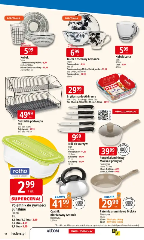 Leclerc - gazetka promocyjna Oferta E.Leclerc | Tanio to tu! od wtorku 04.11 do poniedziałku 10.11 - strona 14