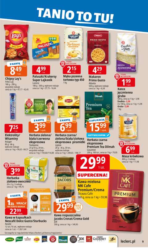 Leclerc - gazetka promocyjna Oferta E.Leclerc od wtorku 04.11 do poniedzia艂ku 10.11 - strona 9 Leclerc - gazetka promocyjna Oferta E.Leclerc od wtorku 04.11 do poniedzia艂ku 10.11 - strona 9