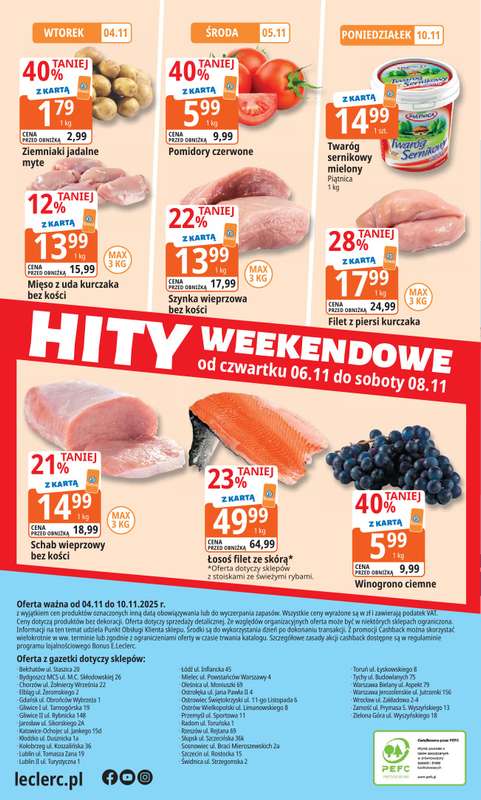 Leclerc - gazetka promocyjna Oferta E.Leclerc | Tanio to tu! od wtorku 04.11 do poniedziałku 10.11 - strona 16