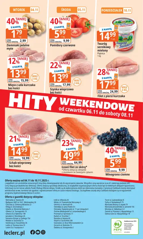 Leclerc - gazetka promocyjna Oferta E.Leclerc | Tanio to tu! od wtorku 04.11 do poniedziałku 10.11 - strona 16