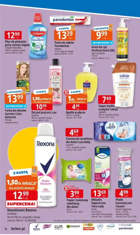 Leclerc - gazetka promocyjna Oferta E.Leclerc | Tanio to tu! od wtorku 04.11 do poniedziałku 10.11 - strona 12