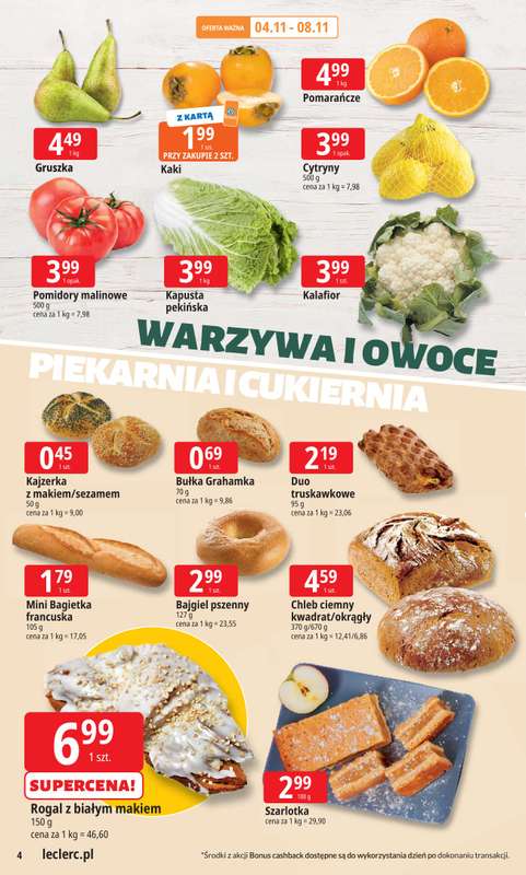 Leclerc - gazetka promocyjna Oferta E.Leclerc | Tanio to tu! od wtorku 04.11 do poniedziałku 10.11 - strona 4