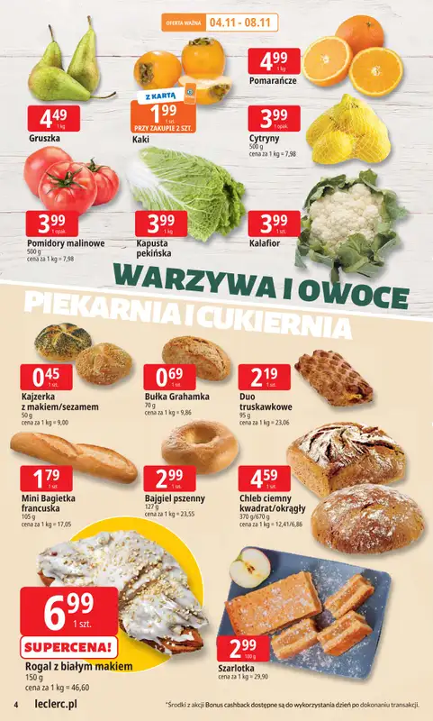 Leclerc - gazetka promocyjna Oferta E.Leclerc | Tanio to tu! od wtorku 04.11 do poniedziałku 10.11 - strona 4