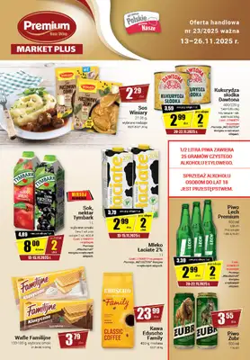 Premium - gazetka promocyjna Gazetka Premium Market Plus od czwartku 13.11 do środy 26.11