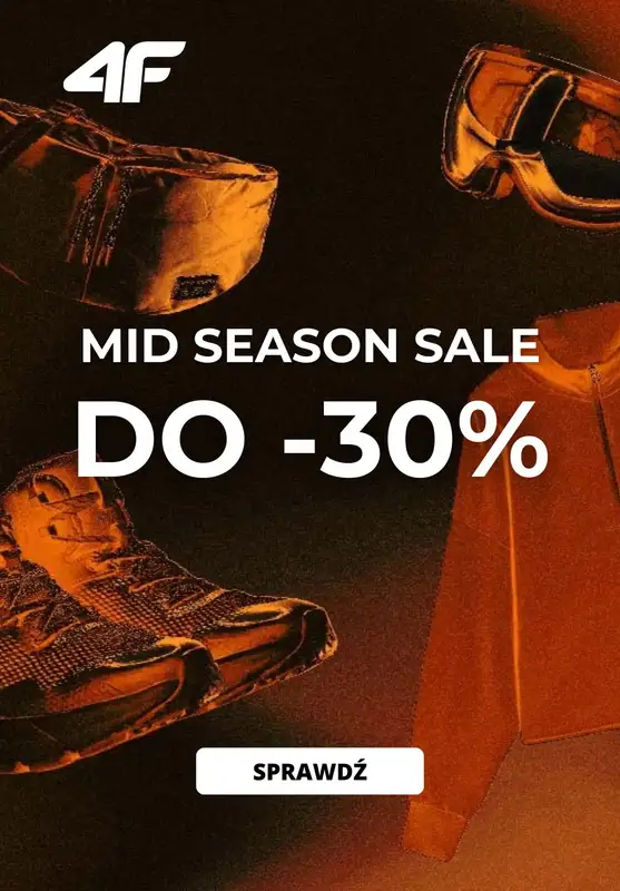 4F - gazetka promocyjna Do -30% Mid Season Sale od piątku 31.10 