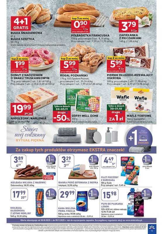 Stokrotka - gazetka promocyjna Gazetka Optima od czwartku 30.10 do środy 05.11 - strona 15
