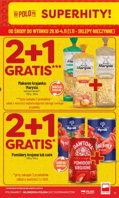 POLOmarket - gazetka promocyjna Gazetka od środy 29.10 do wtorku 04.11 - strona 21 POLOmarket - gazetka promocyjna Gazetka od środy 29.10 do wtorku 04.11 - strona 21