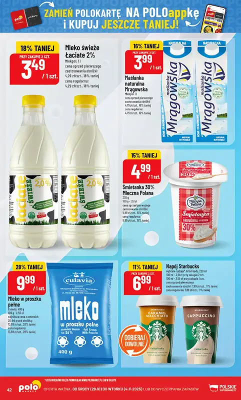 POLOmarket - gazetka promocyjna Gazetka od środy 29.10 do wtorku 04.11 - strona 42