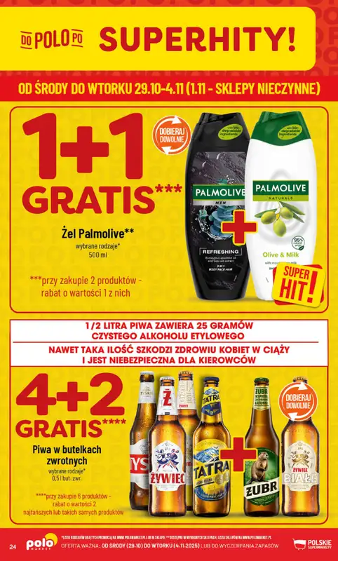 POLOmarket - gazetka promocyjna Gazetka od środy 29.10 do wtorku 04.11 - strona 24
