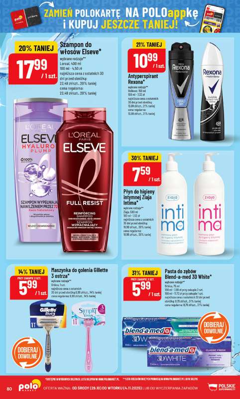 POLOmarket - gazetka promocyjna Gazetka od 艣rody 29.10 do wtorku 04.11 - strona 80 POLOmarket - gazetka promocyjna Gazetka od 艣rody 29.10 do wtorku 04.11 - strona 80