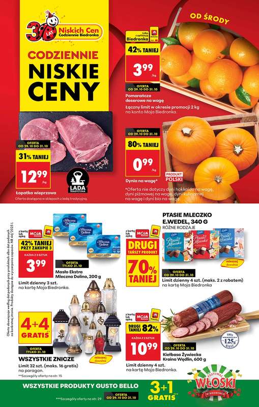 Biedronka - gazetka promocyjna Od 艣rody, Z lad膮 tradycyjn膮 od 艣rody 29.10 do 艣rody 05.11 Biedronka - gazetka promocyjna Od 艣rody, Z lad膮 tradycyjn膮 od 艣rody 29.10 do 艣rody 05.11