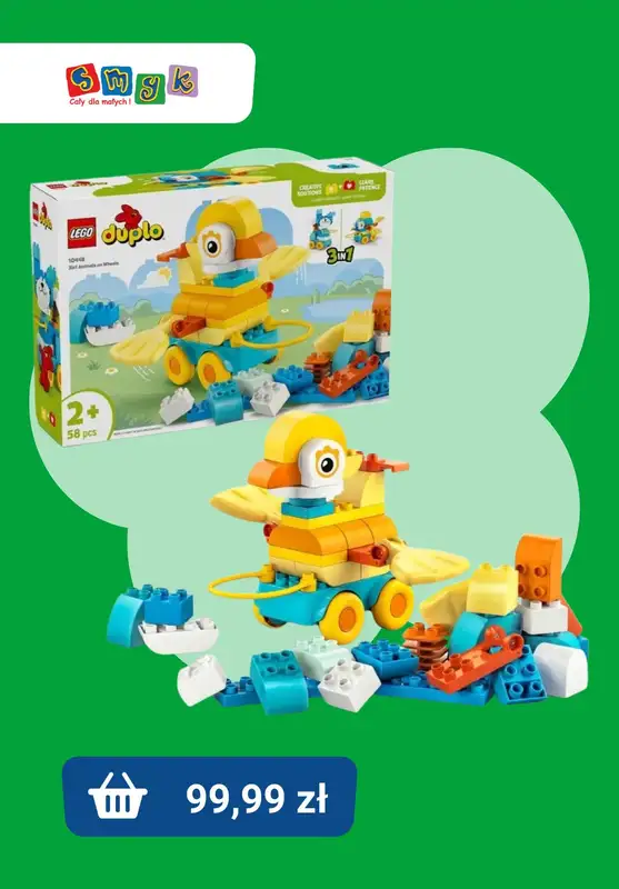 Smyk - gazetka promocyjna Klocki LEGO duplo w supercenach! od piątku 31.10  - strona 9