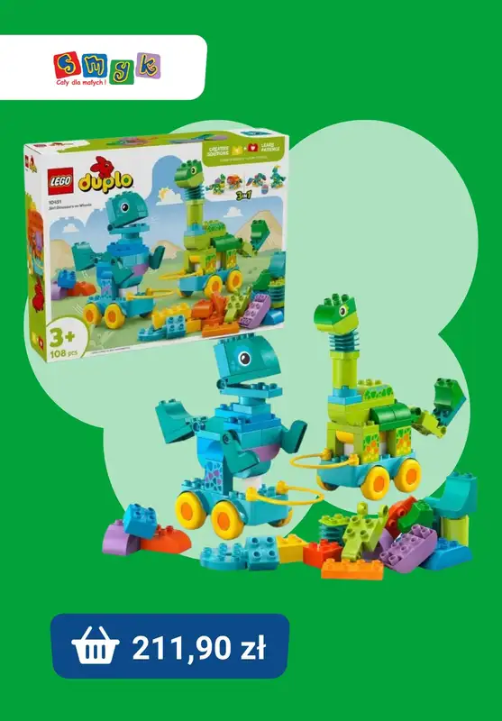 Smyk - gazetka promocyjna Klocki LEGO duplo w supercenach! od piątku 31.10  - strona 8