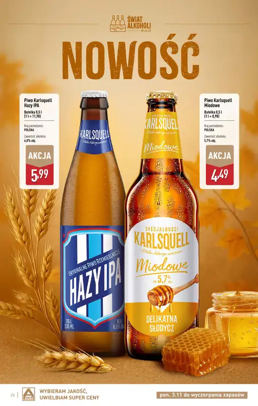 Aldi - gazetka promocyjna Gazetka alkoholowa od poniedziałku 03.11 do soboty 29.11 - strona 26