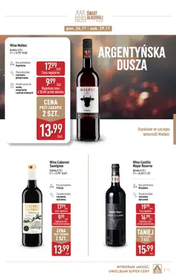 Aldi - gazetka promocyjna Gazetka alkoholowa od poniedziałku 03.11 do soboty 29.11 - strona 13