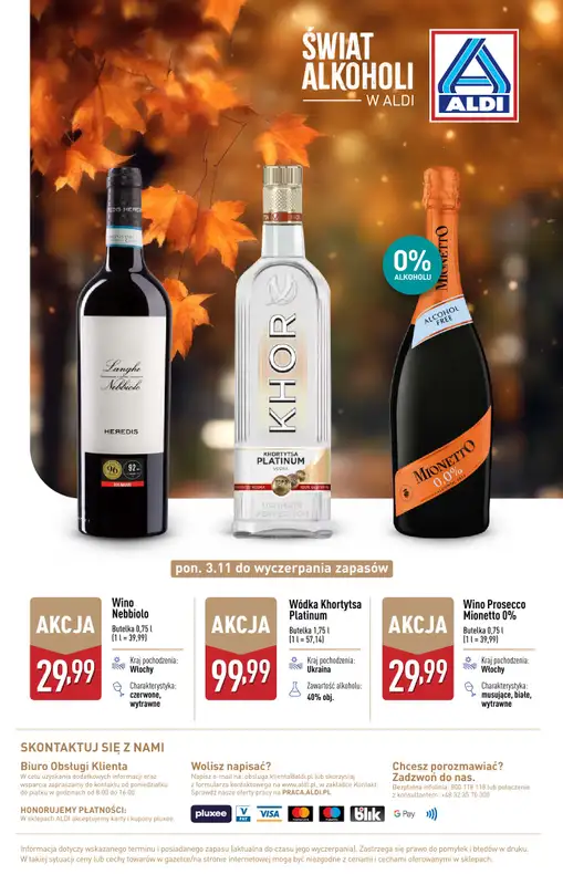 Aldi - gazetka promocyjna Gazetka alkoholowa od poniedziałku 03.11 do soboty 29.11 - strona 27