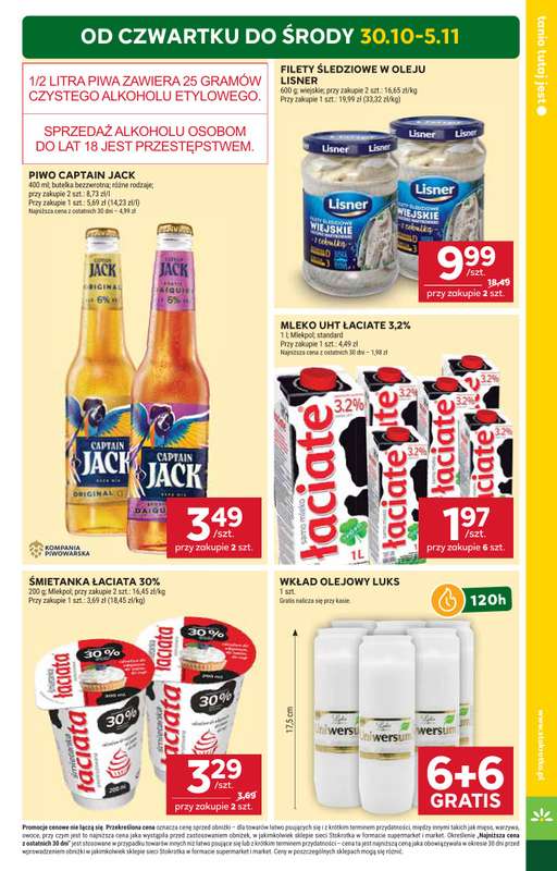 Stokrotka - gazetka promocyjna Gazetka Supermarket od czwartku 30.10 do 艣rody 05.11 - strona 5 Stokrotka - gazetka promocyjna Gazetka Supermarket od czwartku 30.10 do 艣rody 05.11 - strona 5