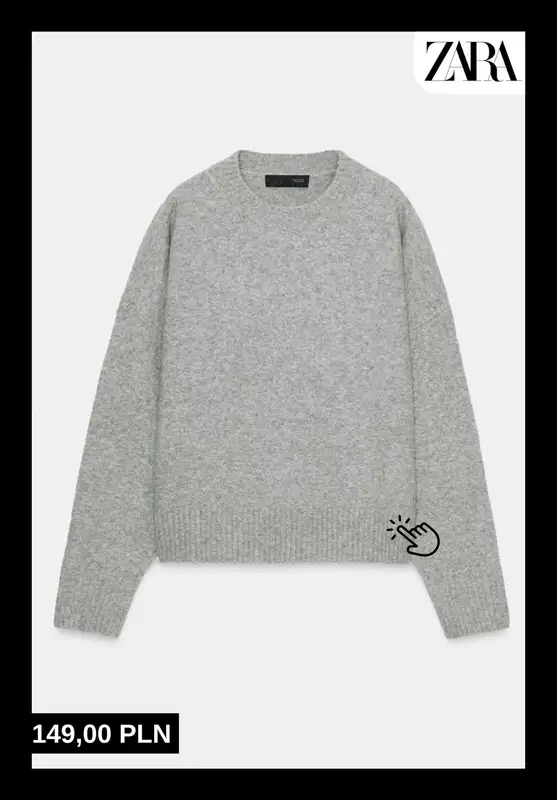 Zara - gazetka promocyjna SWETRY damskie od piątku 31.10  - strona 9