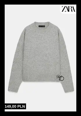Zara - gazetka promocyjna SWETRY damskie od piątku 31.10  - strona 9 Zara - gazetka promocyjna SWETRY damskie od piątku 31.10  - strona 9