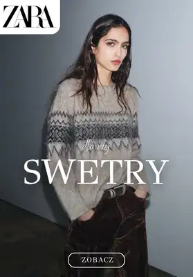 Zara - gazetka promocyjna SWETRY damskie od piątku 31.10  Zara - gazetka promocyjna SWETRY damskie od piątku 31.10