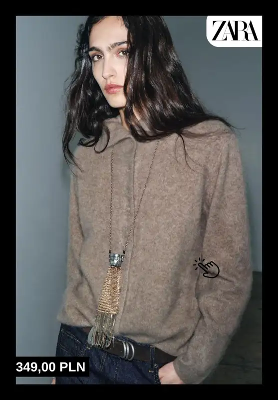 Zara - gazetka promocyjna SWETRY damskie od piątku 31.10  - strona 4