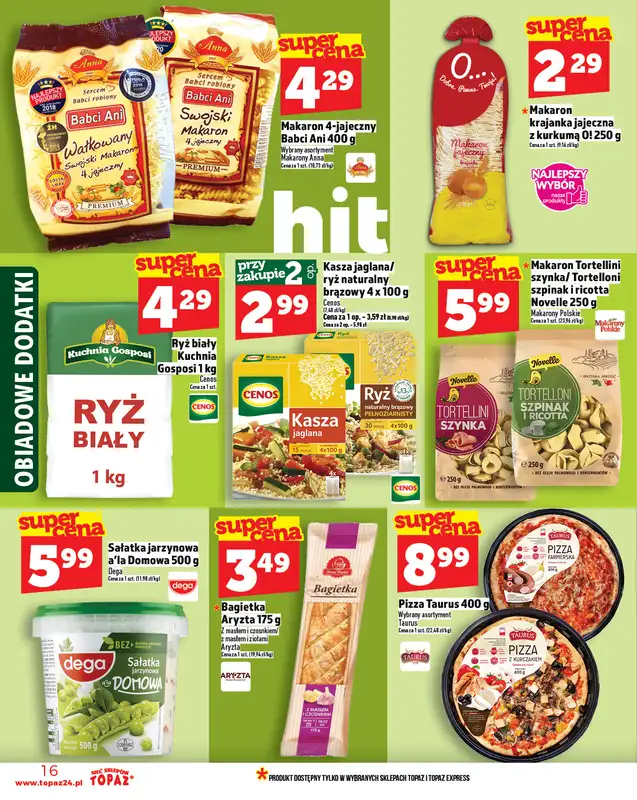 TOPAZ - gazetka promocyjna Gazetka od czwartku 06.11 do środy 12.11 - strona 16