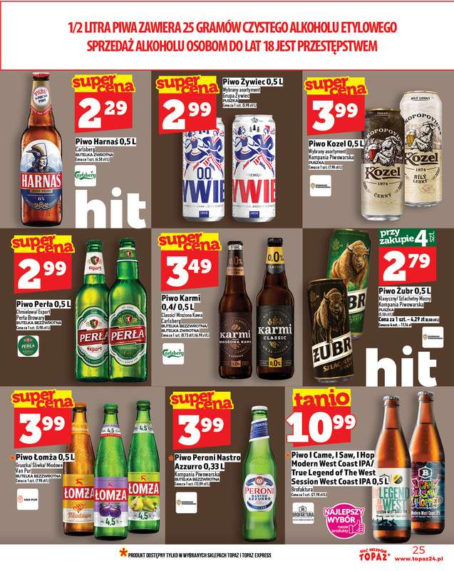 TOPAZ - gazetka promocyjna Gazetka od czwartku 06.11 do środy 12.11 - strona 25