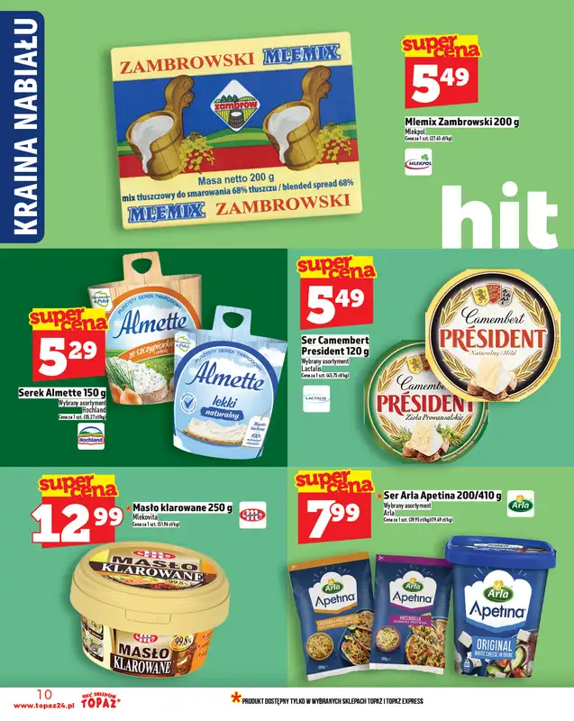 TOPAZ - gazetka promocyjna Gazetka od czwartku 06.11 do środy 12.11 - strona 10