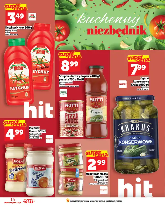 TOPAZ - gazetka promocyjna Gazetka od czwartku 06.11 do środy 12.11 - strona 14