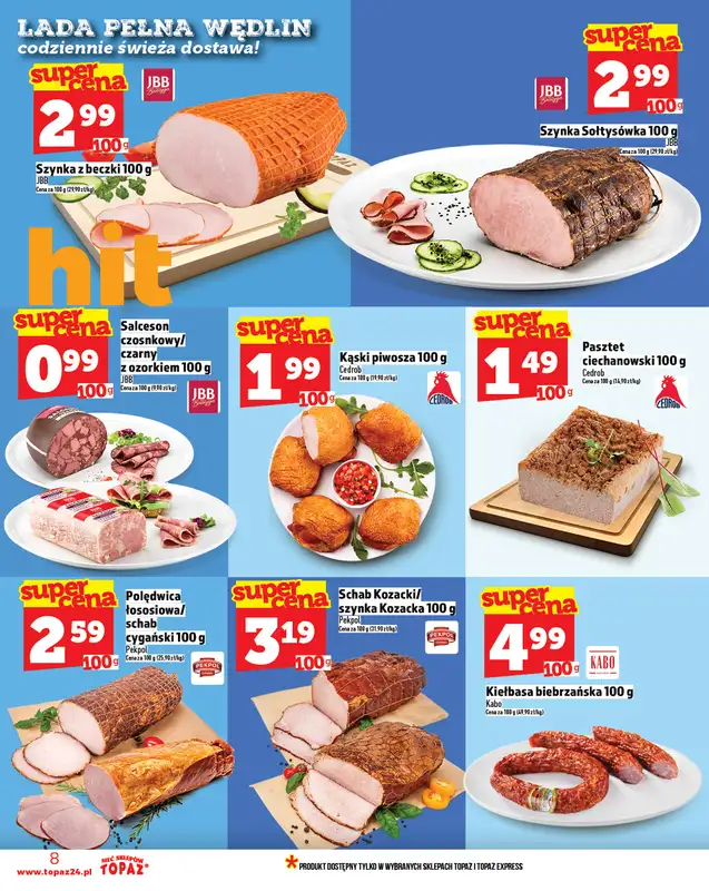 TOPAZ - gazetka promocyjna Gazetka od czwartku 06.11 do środy 12.11 - strona 8