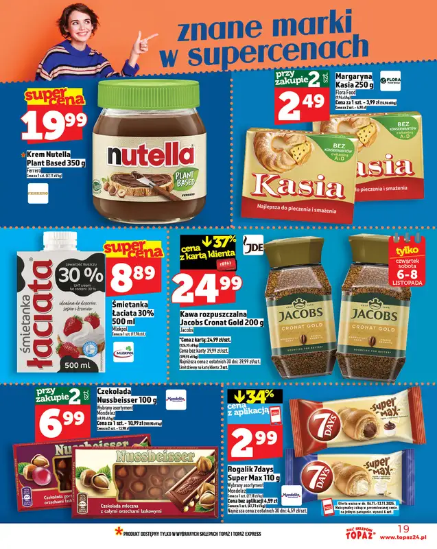 TOPAZ - gazetka promocyjna Gazetka od czwartku 06.11 do środy 12.11 - strona 19