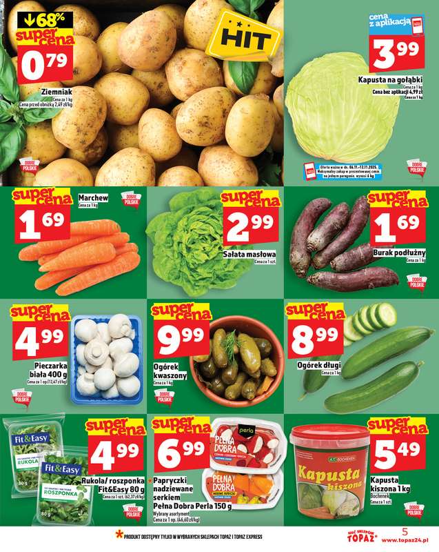 TOPAZ - gazetka promocyjna Gazetka od czwartku 06.11 do środy 12.11 - strona 5