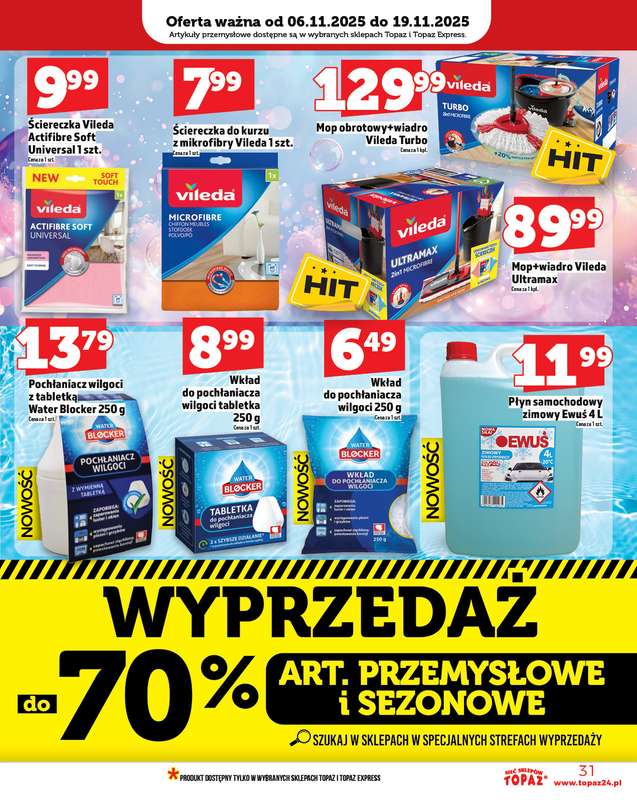 TOPAZ - gazetka promocyjna Gazetka od czwartku 06.11 do środy 12.11 - strona 31