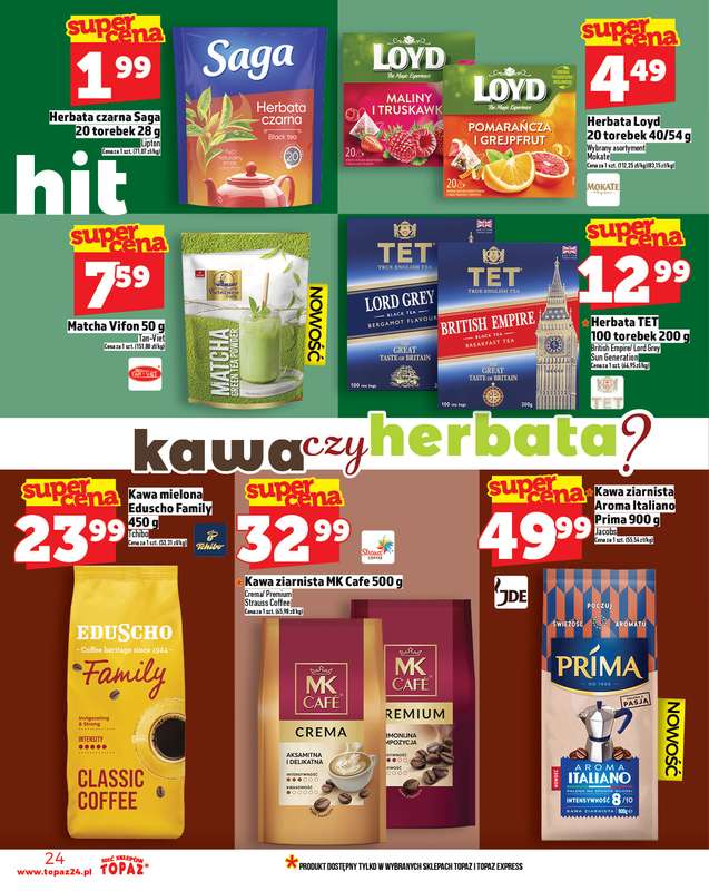 TOPAZ - gazetka promocyjna Gazetka od czwartku 06.11 do środy 12.11 - strona 24