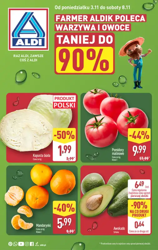 Aldi - gazetka promocyjna Farmer Aldik poleca!  