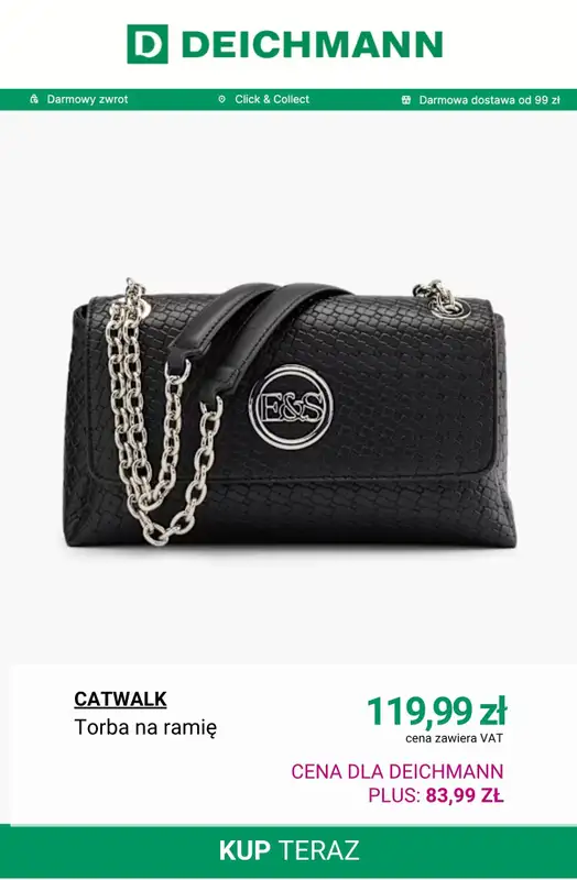 Deichmann - gazetka promocyjna -30% na torebki, plecaki i torby od soboty 01.11  - strona 7