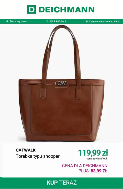 Deichmann - gazetka promocyjna -30% na torebki, plecaki i torby od soboty 01.11  - strona 12
