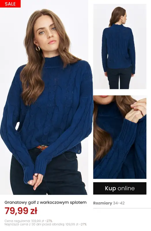 Top Secret - gazetka promocyjna Ciepłe swetry już od 69,99 zł od niedzieli 02.11 do wtorku 11.11 - strona 7