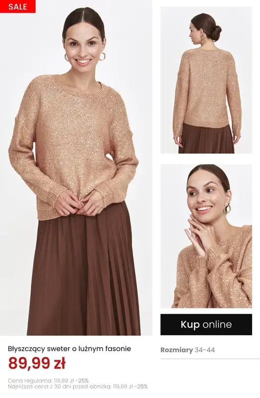 Top Secret - gazetka promocyjna Ciepłe swetry już od 69,99 zł od niedzieli 02.11 do wtorku 11.11 - strona 10