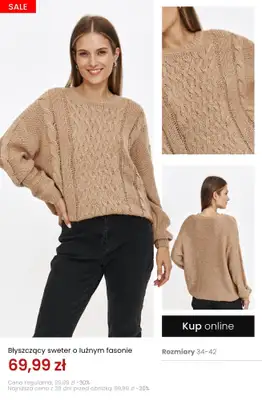 Top Secret - gazetka promocyjna Ciepłe swetry już od 69,99 zł od niedzieli 02.11 do wtorku 11.11 - strona 6