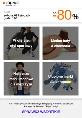 Lounge by Zalando - gazetka promocyjna Do -80% na wybrane marki na weekend! od soboty 01.11 do niedzieli 02.11 - strona 2 Lounge by Zalando - gazetka promocyjna Do -80% na wybrane marki na weekend! od soboty 01.11 do niedzieli 02.11 - strona 2