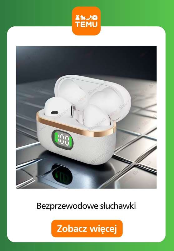 Temu - gazetka promocyjna Słuchawki bezprzewodowe od soboty 01.11  - strona 13