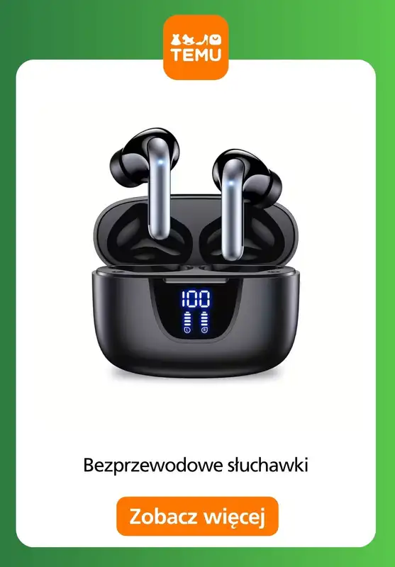 Temu - gazetka promocyjna Słuchawki bezprzewodowe od soboty 01.11  - strona 14