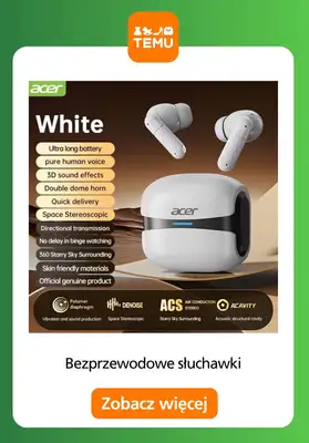 Temu - gazetka promocyjna Słuchawki bezprzewodowe od soboty 01.11  - strona 12 Temu - gazetka promocyjna Słuchawki bezprzewodowe od soboty 01.11  - strona 12